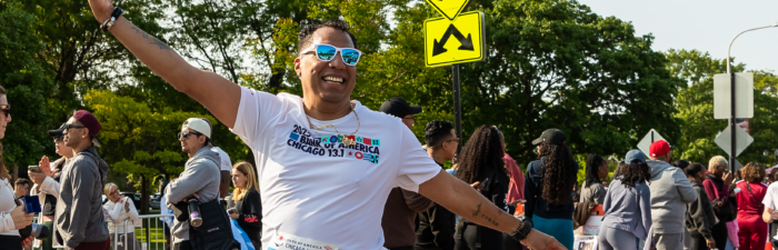 Participant running the 2025 Bank of America Chicago 13.1