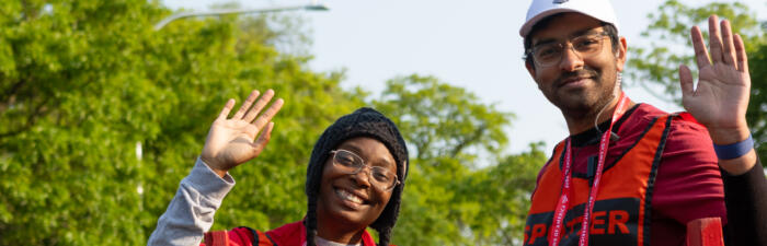 Medical volunteers at the 2025 Bank of America Chicago 13.1