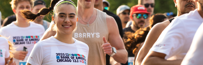 Participants running the 2025 Bank of America Chicago 13.1